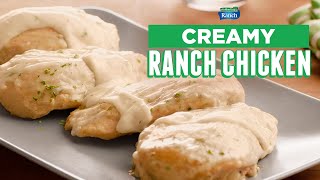 Creamy Ranch Chicken  Slow Cooker [upl. by Pelmas]