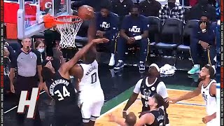 Eric Paschall Dunks on Giannis amp STARES at Him💥 [upl. by Riva174]