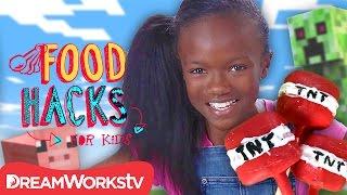 Minecraft Food Hacks  FOOD HACKS FOR KIDS [upl. by Kristie]