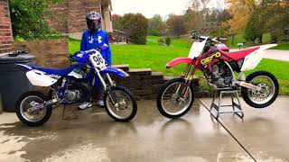 CRF 150r VS YZ 85 [upl. by Misak914]