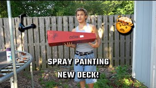 Unboxing and spray painting new aztek Deck [upl. by Aneda]