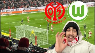 Mainz vs Wolfsburg Stadionvlog 🏟️ NICHTS als ENTTÄUSCHUNG… krankes VOLLEY TOR 😍 [upl. by Aniela]