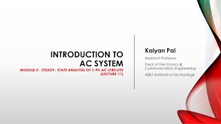 Introduction to AC System [upl. by Barram637]