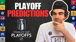 Predicting The NHL 202324 Stanley Cup Playoffs [upl. by Ilek]