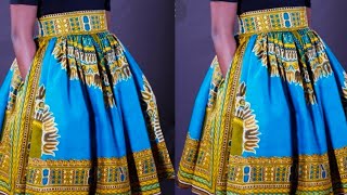 How to make Gathered Skirt with pockets [upl. by Ameyn600]