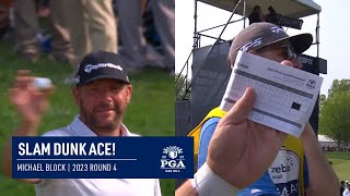 HOLEINONE for Michael Block  2023 PGA Championship [upl. by Puglia]