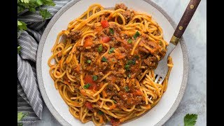 How to make Instant Pot Spaghetti  The Recipe Rebel [upl. by Hnib]