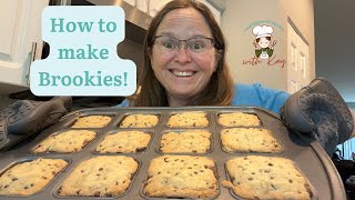 How to Make Brookies in the Pampered Chef Brownie Pan [upl. by Jaymie672]