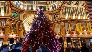 The Leadenhall Market Christmas Lights Switch On 2023 [upl. by Linzy]