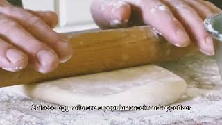 How to make Homemade Chinese Egg Roll Wrappers [upl. by Quinta122]