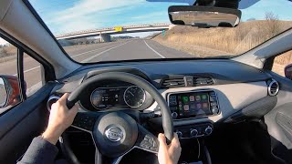 2020 Nissan Versa SV  POV Test Drive Binaural Audio [upl. by Durer423]