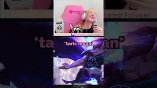 Tori reacts to Japanese Tarics Death Sounds League of Legends shorts [upl. by Ainollopa]