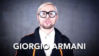 How to pronounce GIORGIO ARMANI [upl. by Flowers]