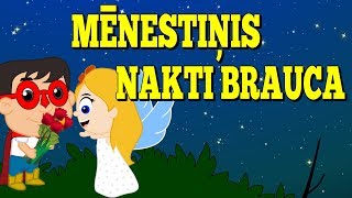 Mēnestiņis nakti brauca  Bērnu dziesmas  Latvian Folk Songs  Латышские детские песни [upl. by Ahsilra]