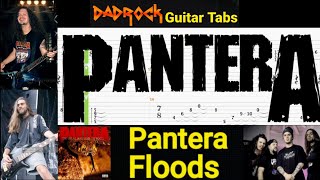 Floods  Pantera  Guitar  Bass TABS Lesson [upl. by Anastasius]