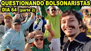 Questionei bolsonaristas no Alvorada acerca dos imóveis do clã Bolsonaro   dia 64 pt 1 [upl. by Etep]