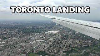 TORONTO LANDING  AIR CANADA AT PEARSON AIRPORT 4K [upl. by Chambers273]