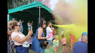 Holi Święto Kolorów w Porębie  Holi Festival of Colors in Poręba [upl. by Ekaj]