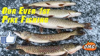 Part 2 Our Ever First Pike Ice Fishing At Lac La Nonne  Alberta CA [upl. by Yeznil]