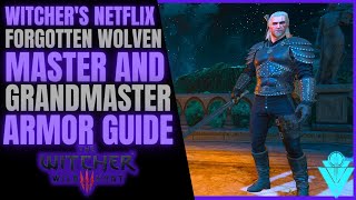 The Witcher 3 Netflix Forgotten Wolver Armor Mastercrafted And Grandmaster Armors Guide [upl. by Derraj]