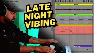 Making RnB Beats At Night  Ableton Cookup [upl. by Bein273]