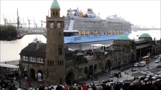 Kreuzfahrtschiff Quantum Of The Seas eindocken in Dock Elbe 17 im Zeitraffer [upl. by Herbert]