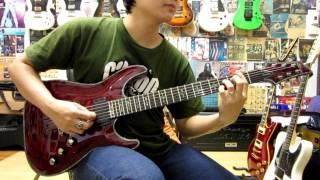 Schecter C 1 Hellraiser Guitar Clean Sound [upl. by Muldon]