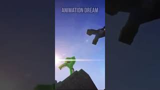 Minecraft Animations vs Dream jump 😱😈😍 Dream on kratrs Cliff dump minecraft gaming Dgamer004 [upl. by Warford]