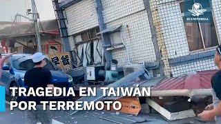 Terremoto de 75 sacude Taiwán hay alerta de tsunami [upl. by Nnylahs]