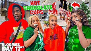 WE DID HOLIDAYS COCO CUPS WITH OUR FRIENDS VLOGMAS DAY 17 [upl. by Aicittel200]