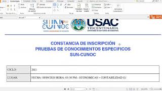 Aplicación de Pruebas de Conocimientos Específicos SUNCUNOC [upl. by Eardna]