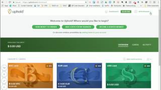 Create Upholdcom Account Demo [upl. by Reckford]