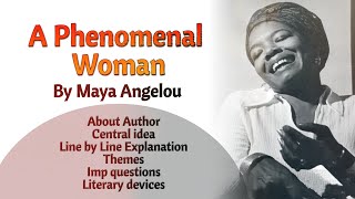 A phenomenal woman by Maya Angelou in urdu hindi [upl. by Neddy]