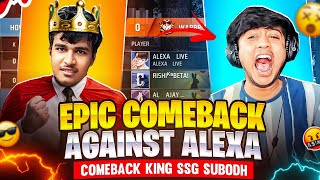 Can I Comeback Against Most Angry Streamer alexalive92461 😡 The Most Intense Match 🔥 FREE FIRE [upl. by Katti]