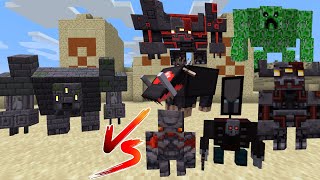 Redstone Monstrosity vs All Mobs in Minecraft  Minecraft Mob Battle [upl. by Brandwein6]