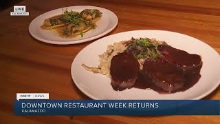 Downtown Kalamazoo Restaurant Week kicks off for 10day summer event 5a [upl. by Annodal533]