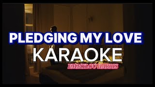 PLEDGING MY LOVE Emmylou Harris KARAOKE [upl. by Nnylak]