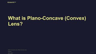 What is PlanoConcave Convex Lens [upl. by Sirovaj963]