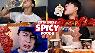 EXTREME SPICY FOODS VS MUKBANGERS🌶️🥵🔥 [upl. by Kris]