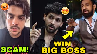 Ashish chanchlani scam  shehzada dhami reaction on Rajat Dalal win bigboss 18 trophy [upl. by Aikemaj]