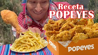 Receta de pollo estilo POPEYE ¡súper delicioso y fácil de preparar cholo aquiles [upl. by Ellekim]