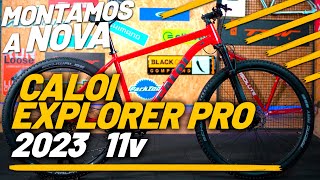 BICICLETA CALOI EXPLORER PRO 2023  MONTAGEM E NOVO GRAFISMO  PEDALOKOS [upl. by Nae68]