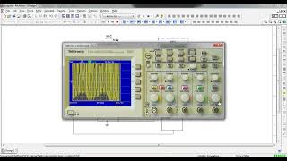 Colpitts oscillator Simulation in Multisim with tektronix 2024 [upl. by Killarney]