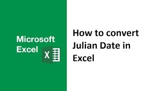 How to convert julian date to normal date in Excel julian date to calendar date gregorian regular [upl. by Charmaine]