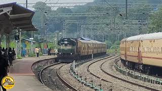 Kollam Express Arrival Punalur railway station 🚉 [upl. by Gninnahc]