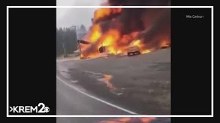 Gas station explodes in Cardiff Idaho [upl. by Ladd]