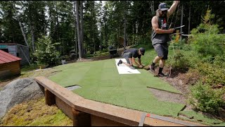 Back Yard DIY USGA Golf Green build from START to FINISH [upl. by Iblehs784]