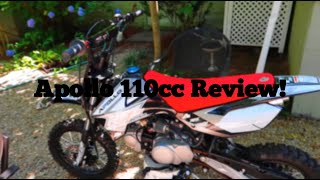 Apollo 110cc Review and Specs 2018 600 Pit Bike [upl. by Derwon]