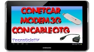 COMO CONECTAR MÓDEM USB A TABLET CON CABLE OTG [upl. by Zared681]