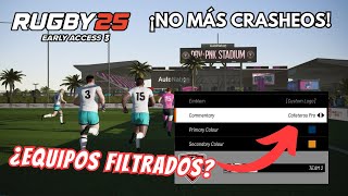 Rugby 25  Crasheos ARREGLADOS y NUEVOS EQUIPOS nombrados en Rugby Academy [upl. by Nalorac41]